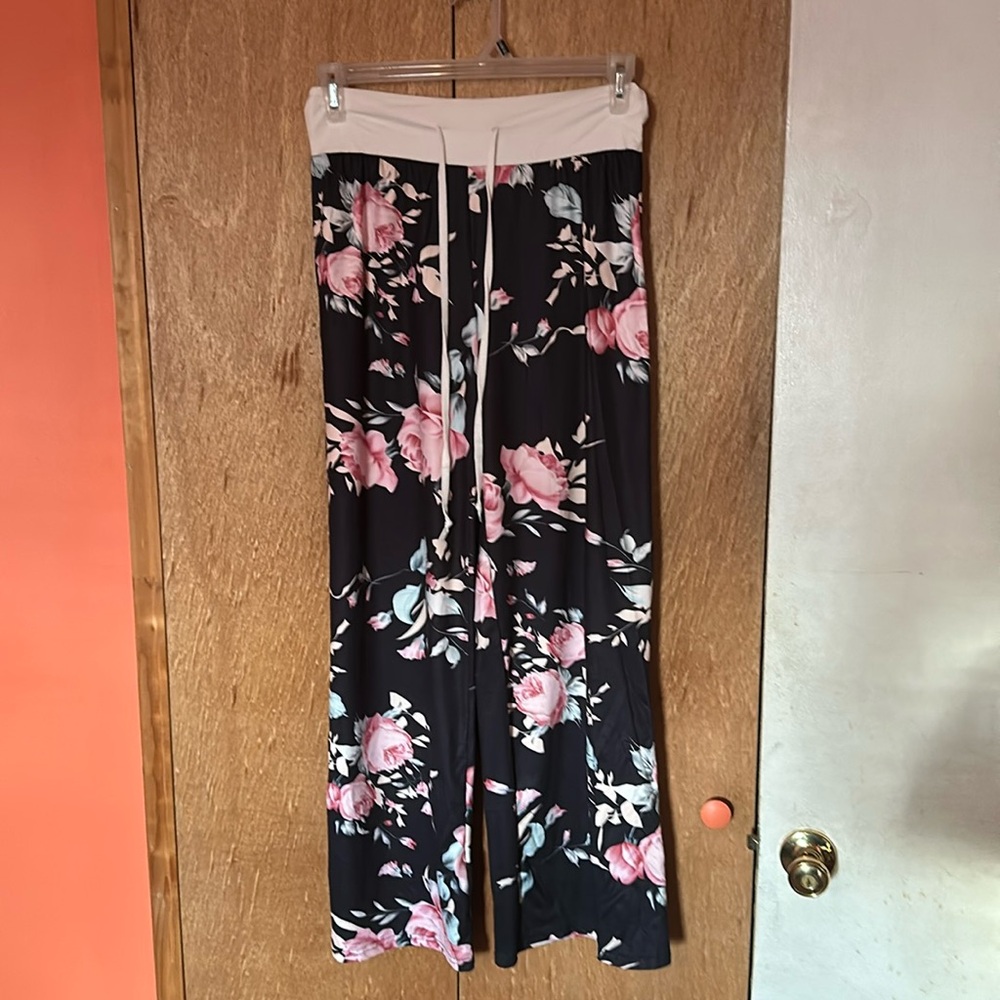 Silky wide leg pants